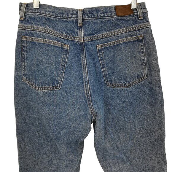 LL Bean Double L Relaxed Fit Flannel Lined Womens Jeans Size 16 Petite Cotton - Picture 10 of 13